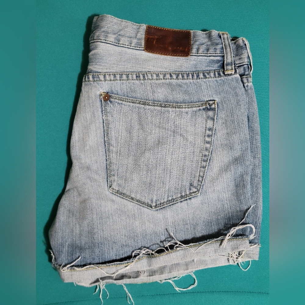Madewell Rough Hem Cut Off Shorts Light Wash Size 29 - Picture 10 of 10